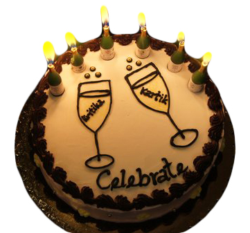 Champagne Fudge Cake