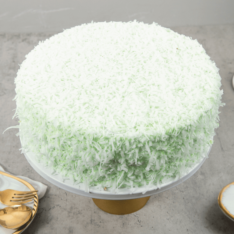 Pandan Coconut Cake