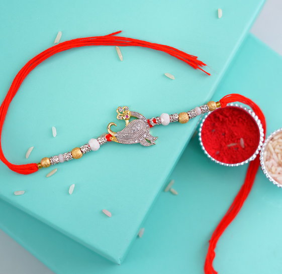Charming Peacock Rakhi