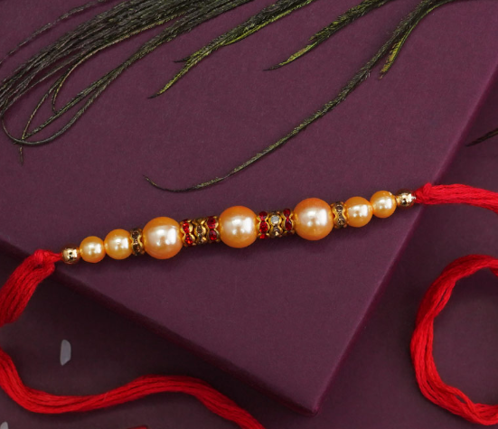 Elegant Pearl Rakhi
