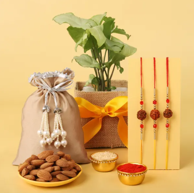 Healthy Rakhi Trio Gift Hamper