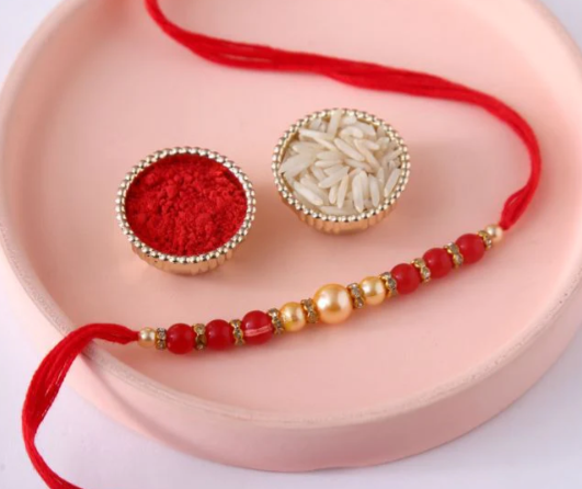 Pearl Rakhi Gift For Bro