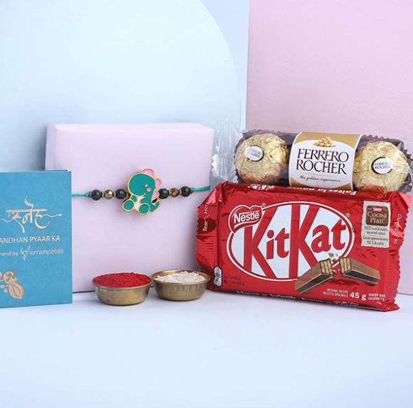 Whimsical Dinosaur Rakhi and Gourmet Treats 