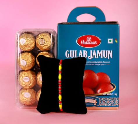 Blissful Rakhi with Premium Sweets