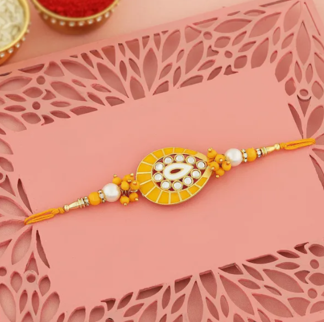 Exquisite Kundan Rakhi