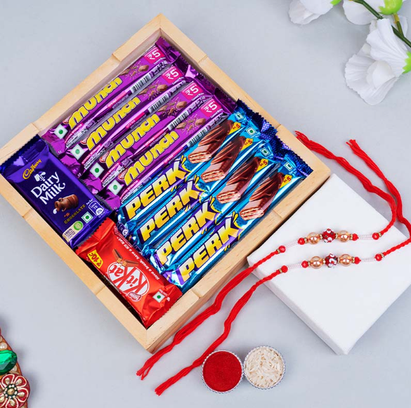 Signature Ganesha Rakhi Package with Nature's Gift