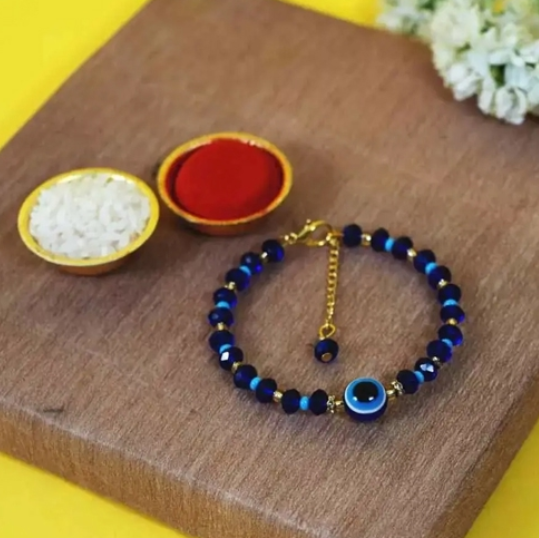 Fashionable Evil Eye Bracelet Rakhi