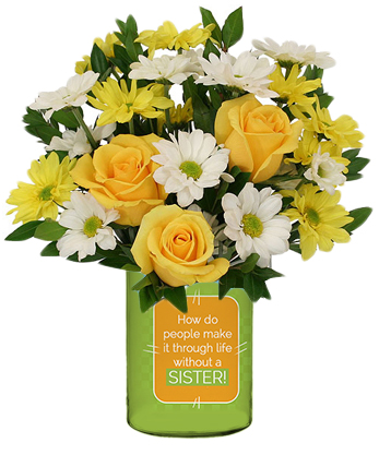 Gift For My Sister Personalized Vase